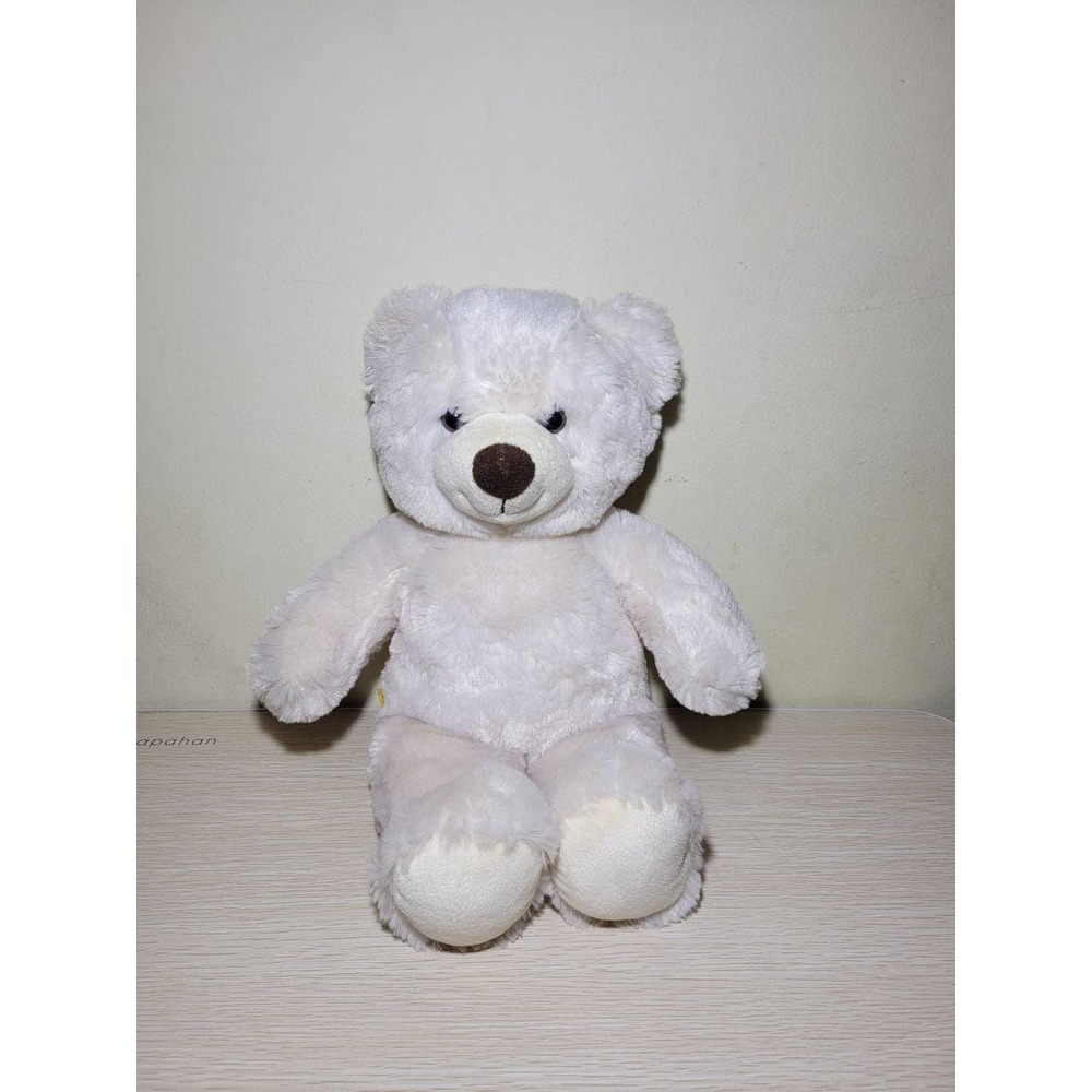 Build A Bear white teddy bear plush soft polar Bear workshop